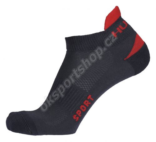 Ponožky Husky Sport antracit/červená