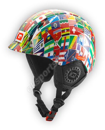 Lyžařská helma IQ Globetrotter Jr vlajky 52 - 55 cm 18/19