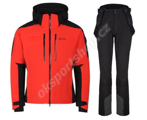 Dámský lyžařský komplet Dexen RED + Rhea BLK