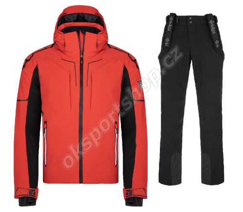 Pánský lyžařský komplet Turnau RED + Rhea BLK