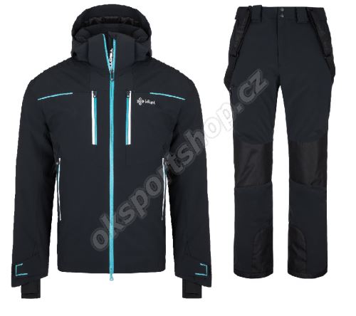 Pánský lyžařský komplet Team Jacket BLK + Team Pants BLK