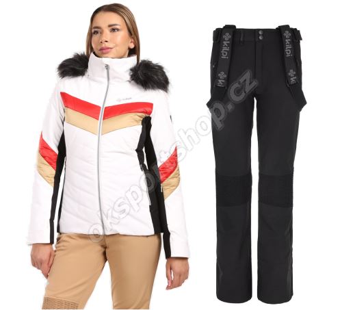 Dámský lyžařský komplet Lin WHT + Dione BLK