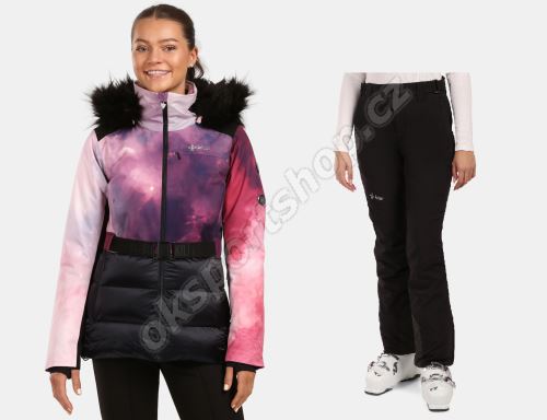 Dámský lyžařský komplet Lena WHT + Rhea BLK