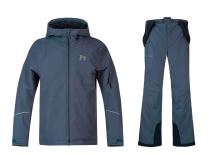 Dětský lyžařský komplet Eaton Ombre blue + Bennet Ombre blue