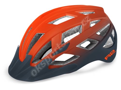 Cyklistická helma R2 Lumen ATH18J matná černá/oranžová 2022