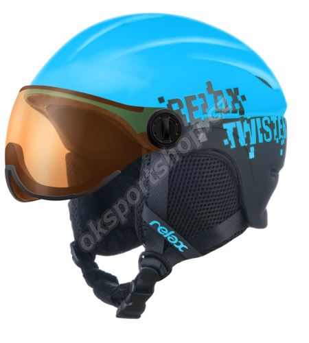 Lyžařská helma Relax TWISTER VISOR RH27J/S 53 - 56 cm 22/23