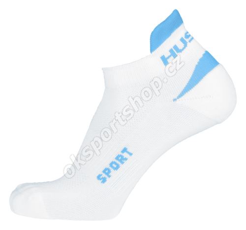 Ponožky Husky Sport bílá/tyrkys