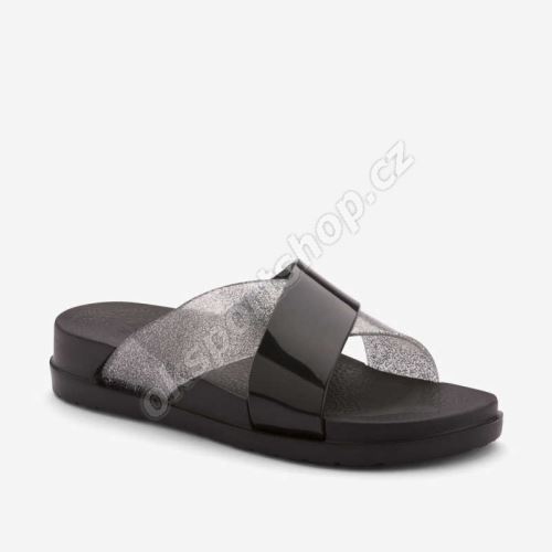 Pantofle Coqui Nela 1342 Black/silver gliter