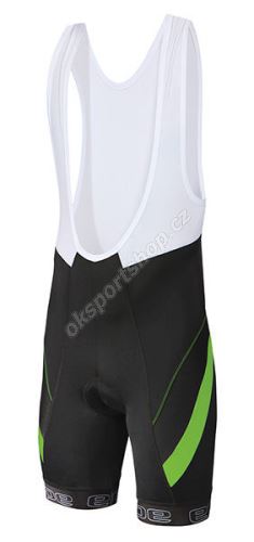 Cyklistické kalhoty Etape PROFI LACL černá/zelená