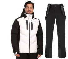 Pánský lyžařský komplet Skimmio WHT + Rhea BLK