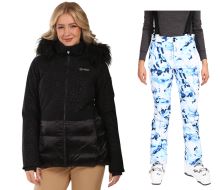 Dámský lyžařský komplet Lena BLK + Torien WHT