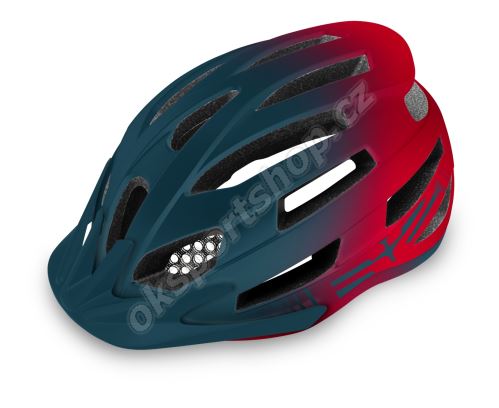 Cyklistická helma R2 Spirit ATH33E matná zelená petrol/červená 2022
