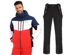 Pánský lyžařský komplet Tonnsi RED + Rhea BLK