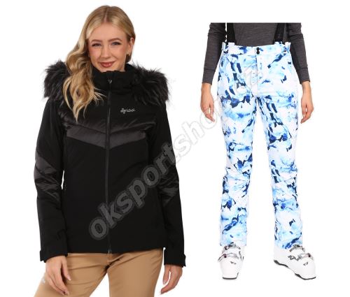 Dámský lyžařský komplet Lin BLK + Torien WHT