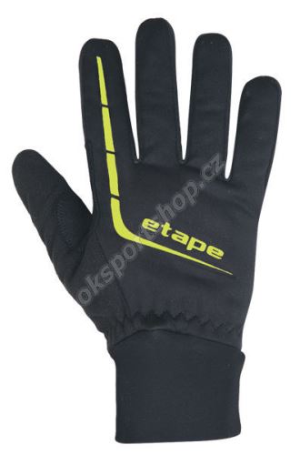 Rukavice Etape Gear WS+ černá/žlutá fluo