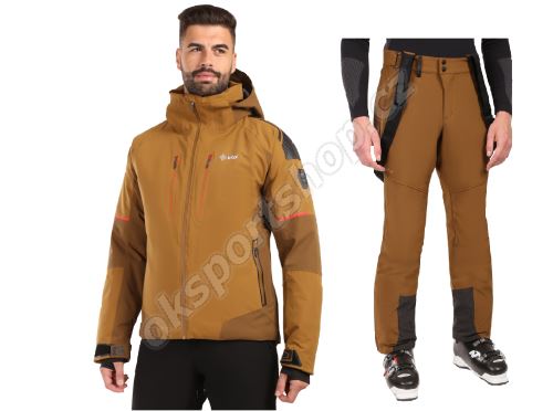 Pánský lyžařský komplet Turnau BRN + Rhea BRN