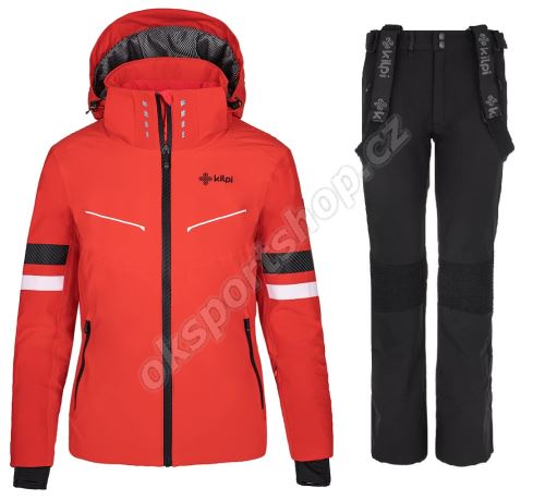 Dámský lyžařský komplet Lorien RED + Dione BLK