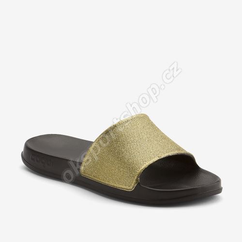 Pantofle Coqui Tora 7082 Black/gold glitter