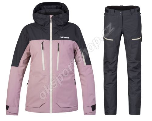 Dámský lyžařský komplet Saliva Deauville mauve/anthracite + Soren Anthracite