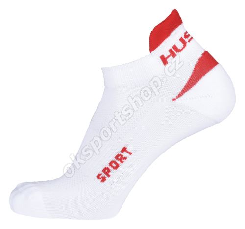 Ponožky Husky Sport bílá/červená