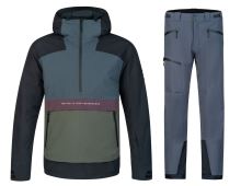 Pánský lyžařský komplet Patty II Ombre blue/climbing ivy + Johns Ombre blue