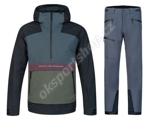 Pánský lyžařský komplet Patty II Ombre blue/climbing ivy + Johns Ombre blue