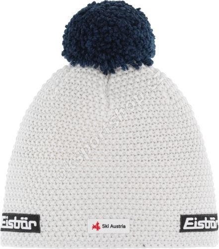 Čepice Eisbär Jamie Pompon MÜ SKA Bílá