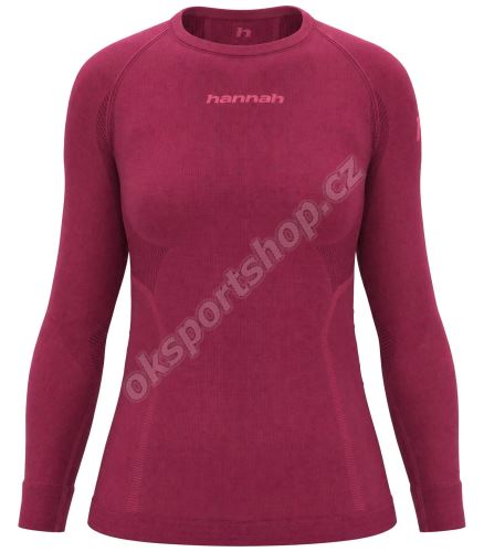 Tričko Hannah Active TS L/S W Beaujolais