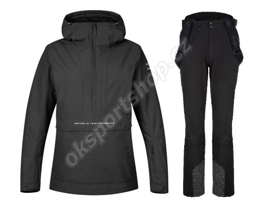 Dámský lyžařský komplet Megie Anthracite + Rhea BLK