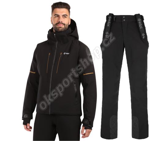 Pánský lyžařský komplet Turnau BLK + Rhea BLK