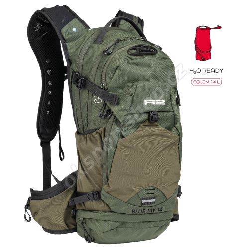 Batoh R2 Blue Jay ATBP08D 14l Khaki zelená