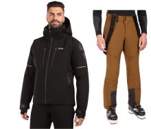 Pánský lyžařský komplet Turnau BLK + Rhea BRN
