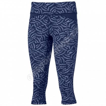 Kalhoty 3/4 Asics Reversible Capri Indigo Blue Print