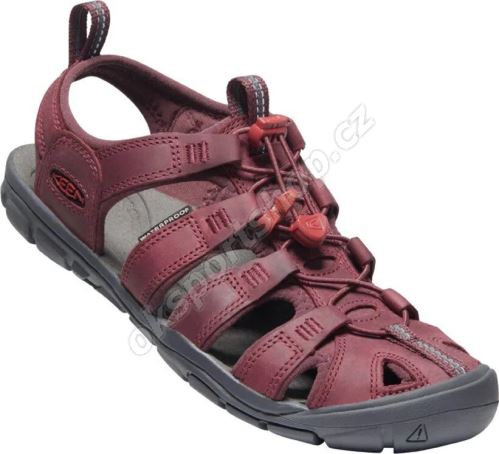 Sandále Keen Clearwater CNX Leather W Wine/red dahlia