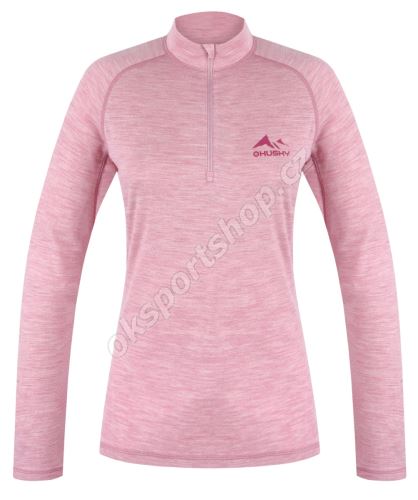 Tričko Husky Merow Zip L Faded pink