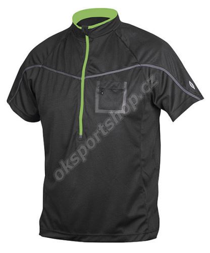 Cyklistický dres Etape POLO černá/zelená