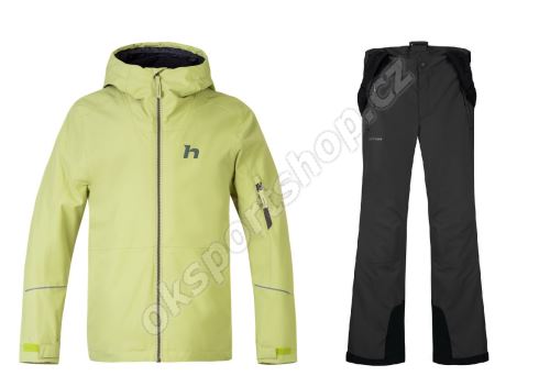 Dětský lyžařský komplet Eaton Sweet pea + Bennet Anthracite