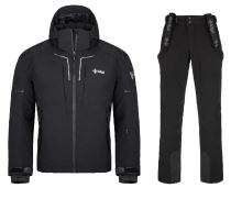 Pánský lyžařský komplet Turnau BLK + Rhea BLK