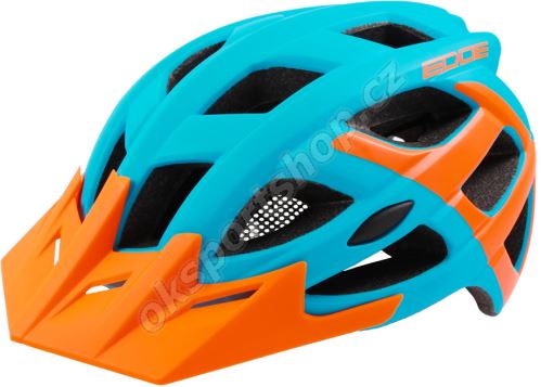Cyklistická helma ROCK MACHINE Edge modro/oranžová 2021
