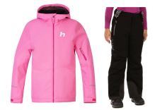Dětský lyžařský komplet Mia Pink cosmos + Mimas BLK