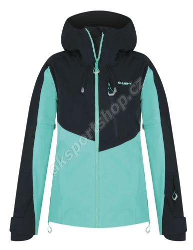 Bunda Husky Mistral L Black blue/turquoise