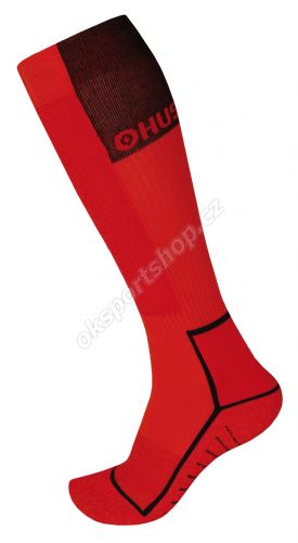 Ponožky Husky Snow-ski červená/černá