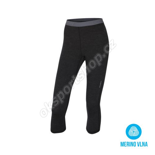 3/4 kalhoty Husky Merino L černá