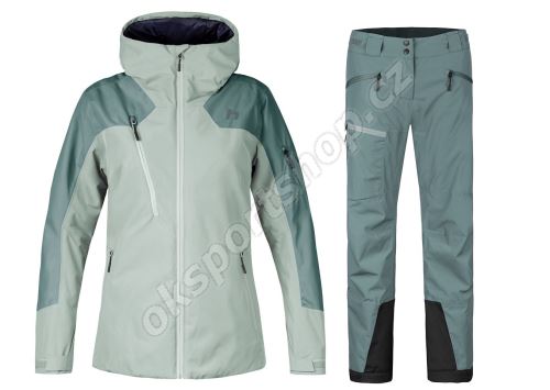 Dámský lyžařský komplet Ritta Aqua gray/stormy sea + Bons Stormy sea